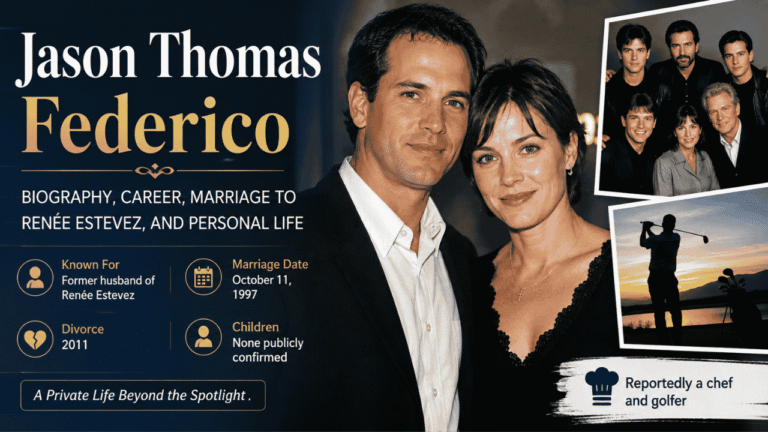 Jason Thomas Federico: Biography, Career, Marriage to Renée Estevez, and Personal Life jason thomas federico
